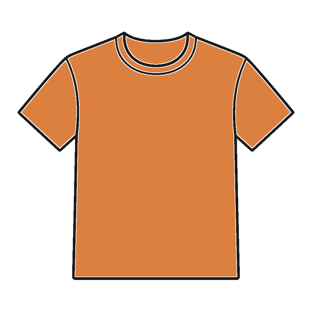 orange T-shirt