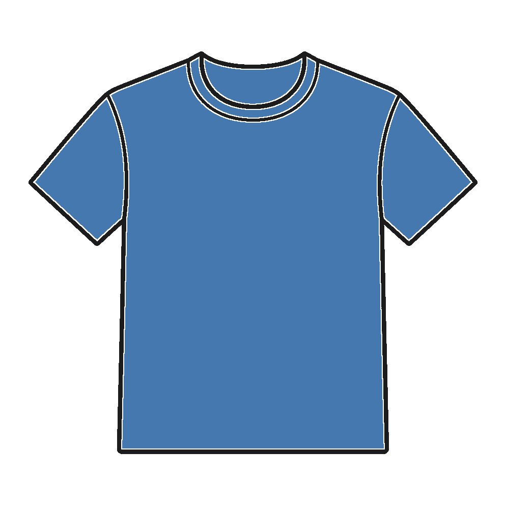 blue T-shirt